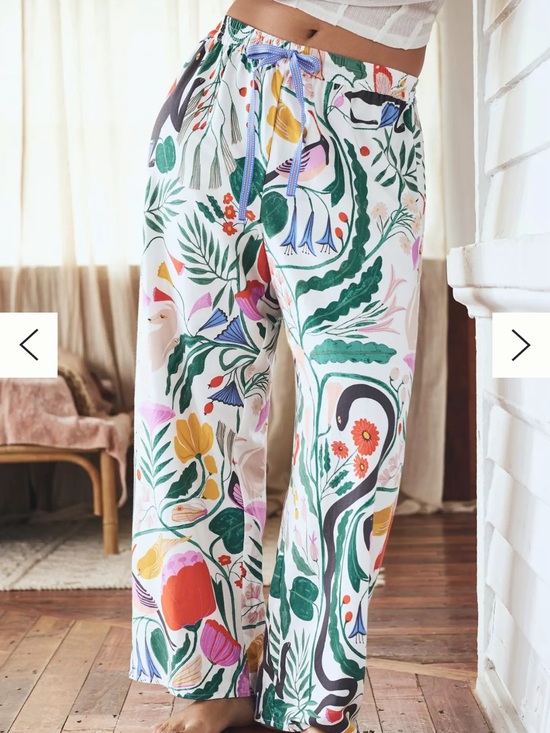 Anthropologie Other - Megan Galante by Anthropologie Botanical Garden Floral Flannel Sleep Pants S